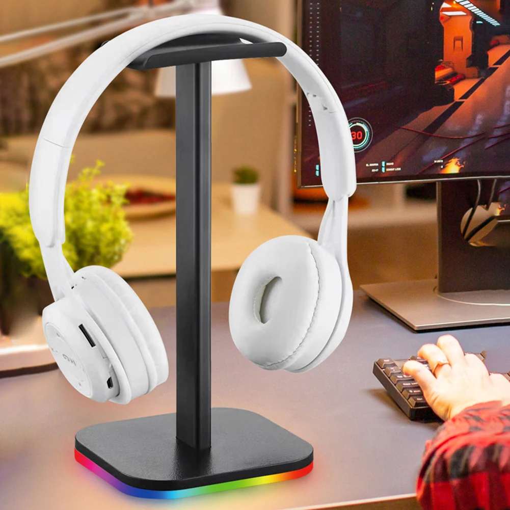 RGB Gaming Headphone Stand Desk Display Holder LED Base/USB Pickup Light voiceactivated colorful music atmosphere lamp for Gamer
RGB Gaming Headphone Stand Desk Display Holder LED Base/USB Pickup Light voiceactivated colorful music atmosphere lamp for Gamer