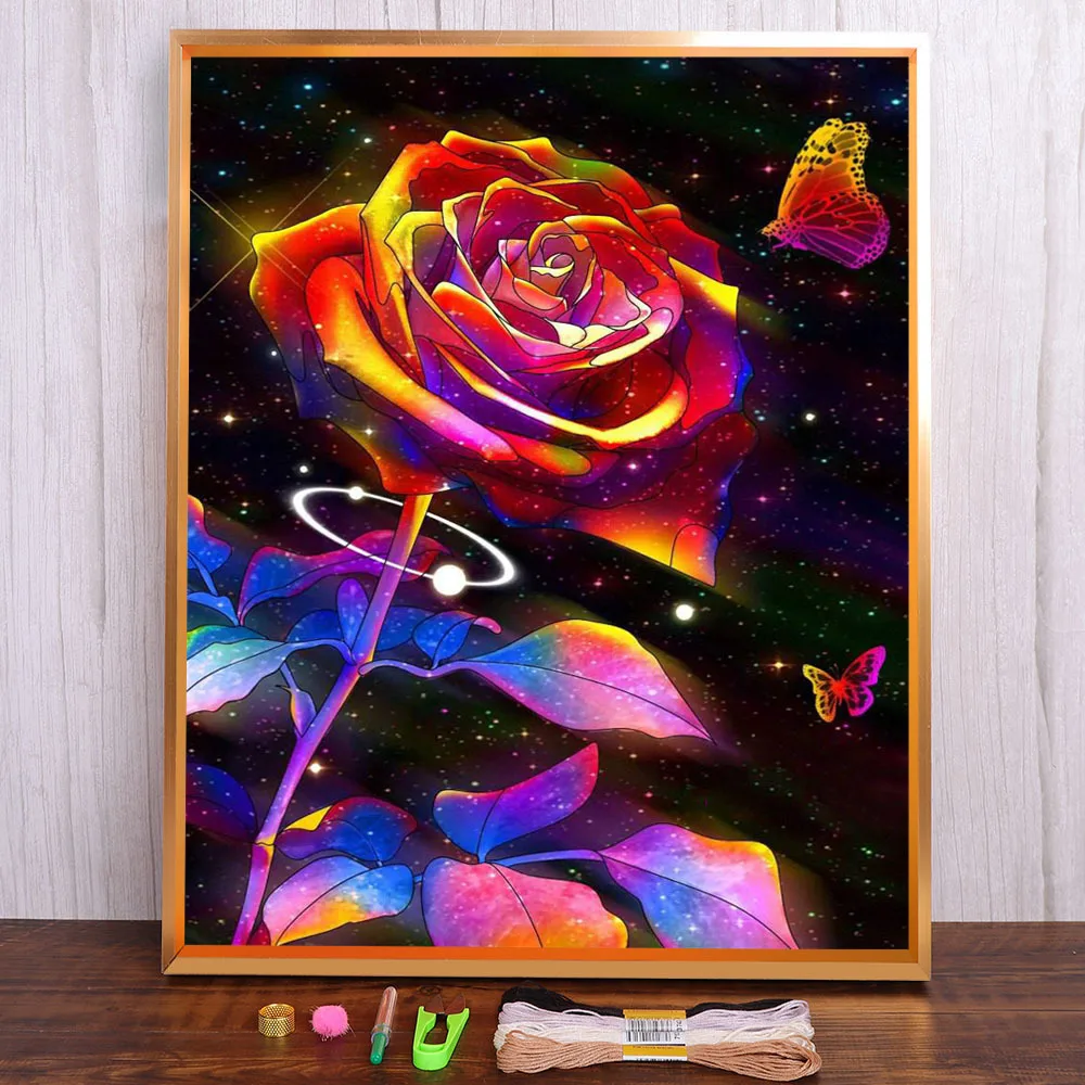 Flowers Printed Fabric 11CT Cross Stitch DIY Embroidery Set DMC Threads Painting Handiwork Sewing Knitting Wholesale Gift
Flowers Printed Fabric 11CT Cross Stitch DIY Embroidery Set DMC Threads Painting Handiwork Sewing Knitting Wholesale Gift