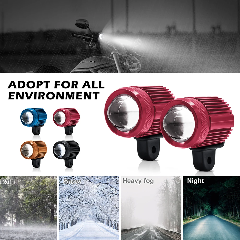 LED Motorcycle Headlight 9-80V Auxiliary Spot Light Yellow&White Rearview Mirror Mount IP67 Waterproof for Motorcycle ATV 4x4
LED Motorcycle Headlight 9-80V Auxiliary Spot Light Yellow&White Rearview Mirror Mount IP67 Waterproof for Motorcycle ATV 4x4