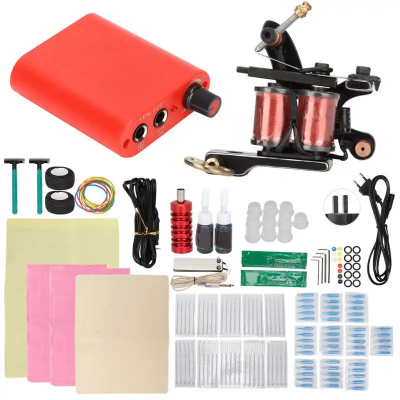 Complete Tattoo Kit Good Conductivity Powerful Professional Portable Tattoo Machine Kit for Tattoo Shop
Complete Tattoo Kit Good Conductivity Powerful Professional Portable Tattoo Machine Kit for Tattoo Shop