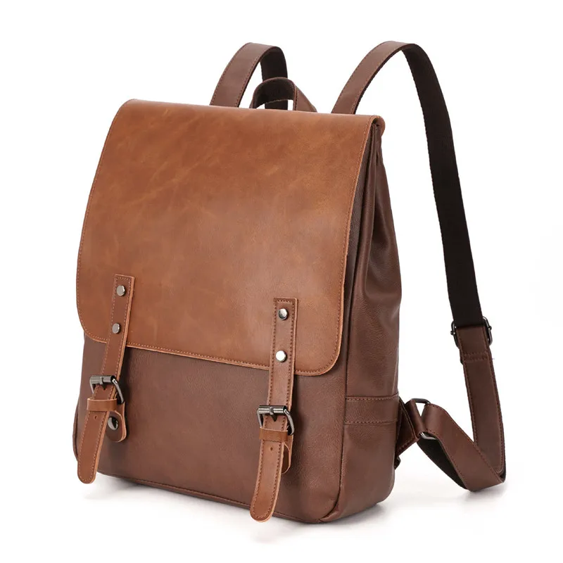 High 2021 Vintage Travel Men Backbag Backpack Soft Waterproof Bag Leather Quality Leather Mochila Men's Shoulder Thin Fashion
High 2021 Vintage Travel Men Backbag Backpack Soft Waterproof Bag Leather Quality Leather Mochila Men's Shoulder Thin Fashion