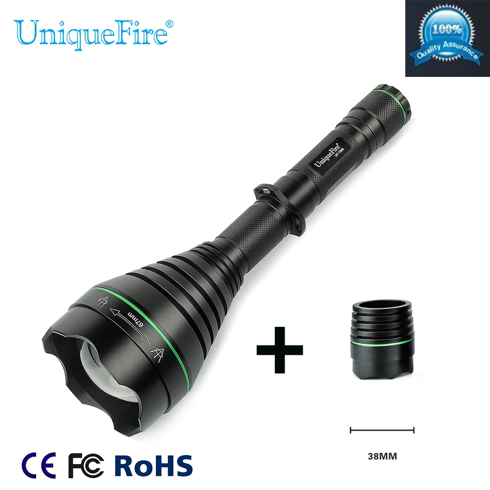 Uniquefire 1508 T67 67mm Convex Lens Infrared Flashlight IR 940NM Led Torch Zoomable +38mm Lens Head For Night Vision Hunting
Uniquefire 1508 T67 67mm Convex Lens Infrared Flashlight IR 940NM Led Torch Zoomable +38mm Lens Head For Night Vision Hunting