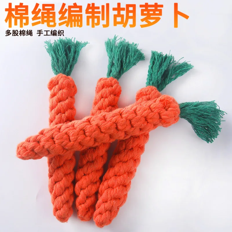 Pet Grinding Knot Self Hi Woven Carrot Cotton Rope Bite Resistant Tooth Cleaning Dog Toy
Pet Grinding Knot Self Hi Woven Carrot Cotton Rope Bite Resistant Tooth Cleaning Dog Toy