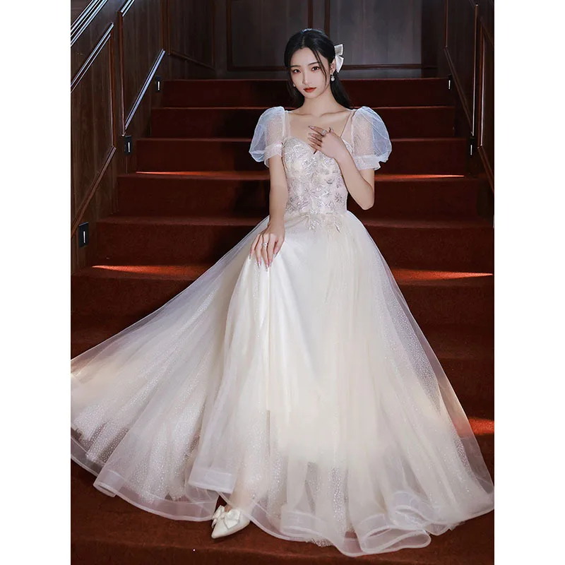 Champagne Evening Dress For Women 2023 New Banquet Fairy Bubble Sleeves Adult Ceremony Birthday Bridesmaid Slim Ball Gown
Champagne Evening Dress For Women 2023 New Banquet Fairy Bubble Sleeves Adult Ceremony Birthday Bridesmaid Slim Ball Gown
