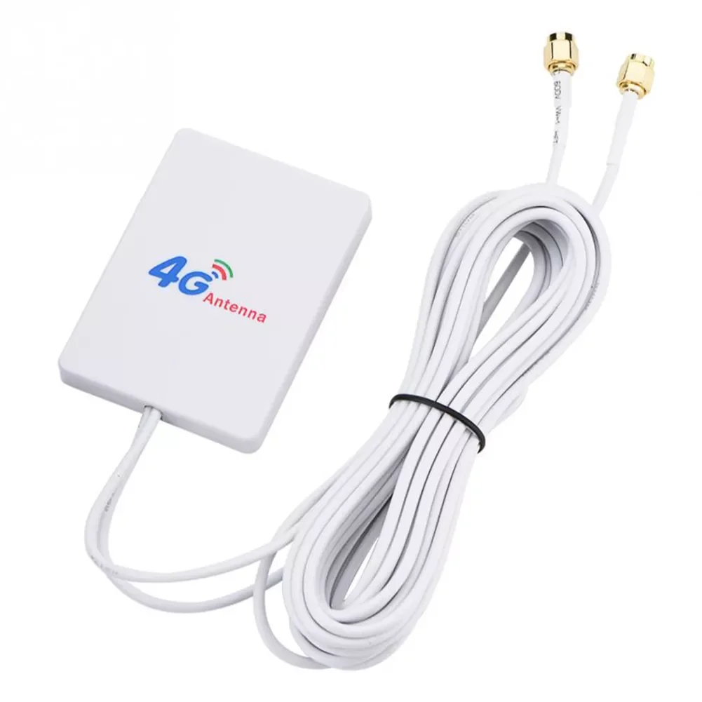 Double Mobile Router 28DBI WIFI LTE Antenna SMA Signal Amplifier Aerial Network Cable Connector TS-9 Broadband 4G 3G White
Double Mobile Router 28DBI WIFI LTE Antenna SMA Signal Amplifier Aerial Network Cable Connector TS-9 Broadband 4G 3G White