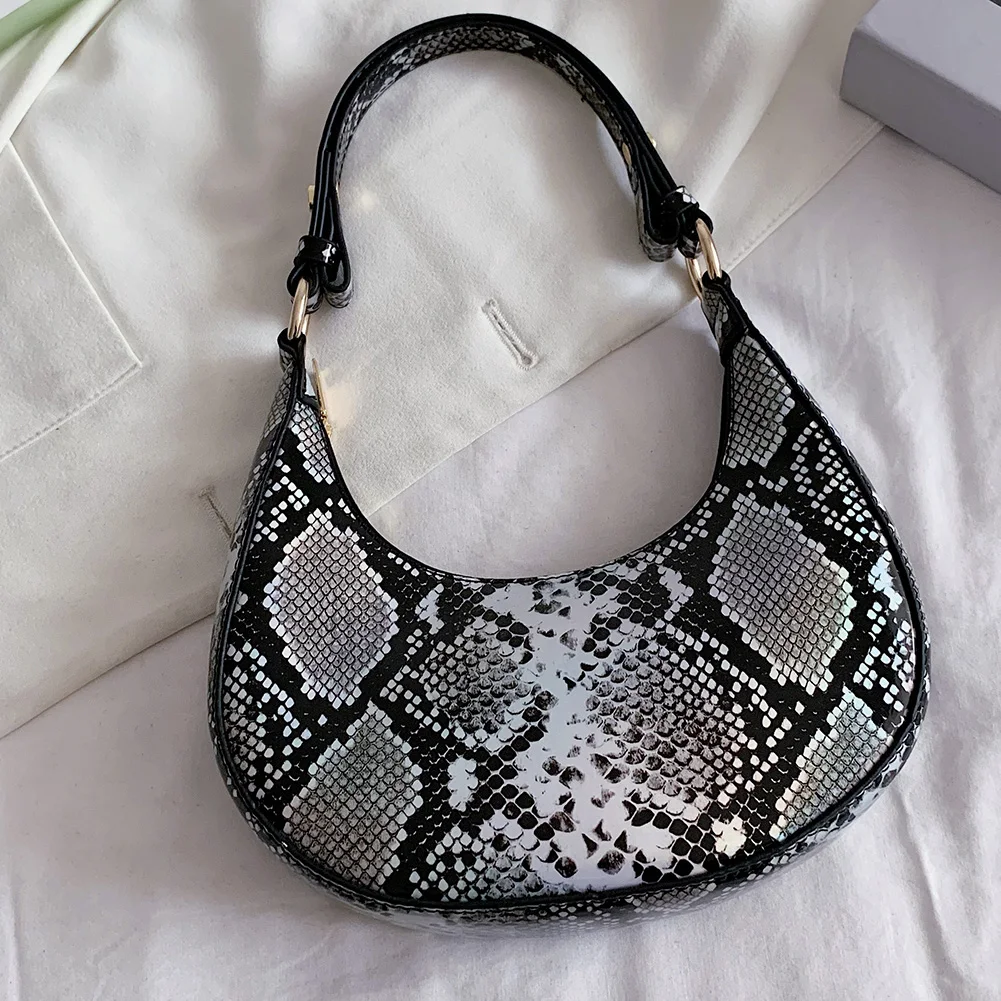 Women Design Luxury Hand Bag Female Travel PU Leather Snake Printing Underarm Hobos Bag Retro Casual Small Handbags
Women Design Luxury Hand Bag Female Travel PU Leather Snake Printing Underarm Hobos Bag Retro Casual Small Handbags