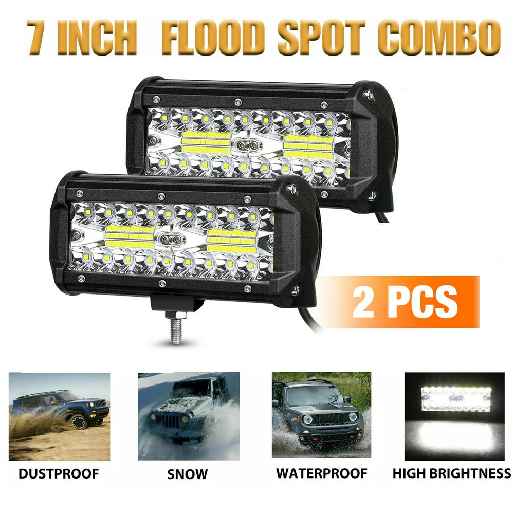 2pcs Offroad LED Light Bar DC 9-32V Bar Offroad Spot Flood Combo Work Driving Lights For Car Truct Boat Atv 4x4 Tractor Lighting
2pcs Offroad LED Light Bar DC 9-32V Bar Offroad Spot Flood Combo Work Driving Lights For Car Truct Boat Atv 4x4 Tractor Lighting