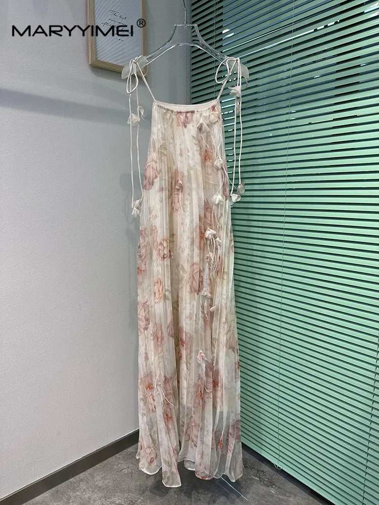 MARYYIMEI Sling Square Collar Pink Print dress Spring Summer Applique Pleated Party Banquet Slim Long Dresses
MARYYIMEI Sling Square Collar Pink Print dress Spring Summer Applique Pleated Party Banquet Slim Long Dresses