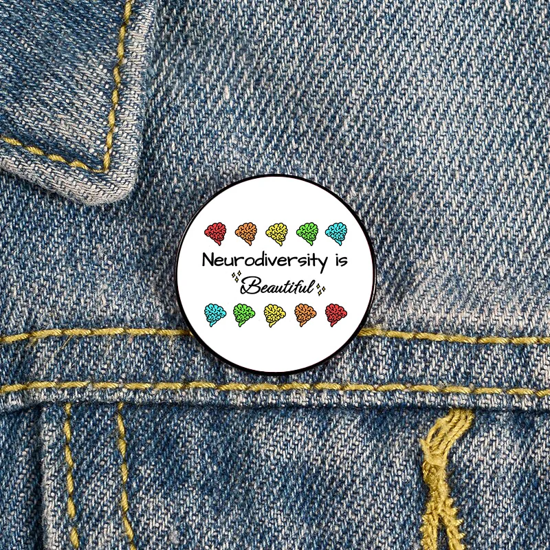 Neurodiversity is Beautiful Pin Custom cute Brooches Shirt Lapel teacher tote Bag backpacks Badge Cartoon gift pins for women
Neurodiversity is Beautiful Pin Custom cute Brooches Shirt Lapel teacher tote Bag backpacks Badge Cartoon gift pins for women