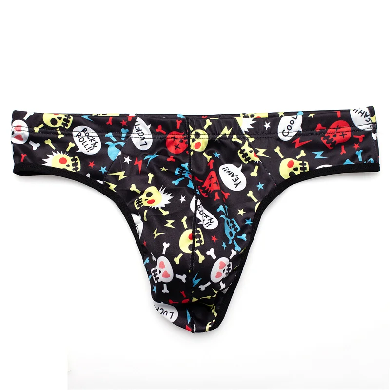 Mens Thong Underwear Sexy Skull Print U-convex Pouch Men Tangas Hombre Ropa Interior T-back Thongs G String
Mens Thong Underwear Sexy Skull Print U-convex Pouch Men Tangas Hombre Ropa Interior T-back Thongs G String