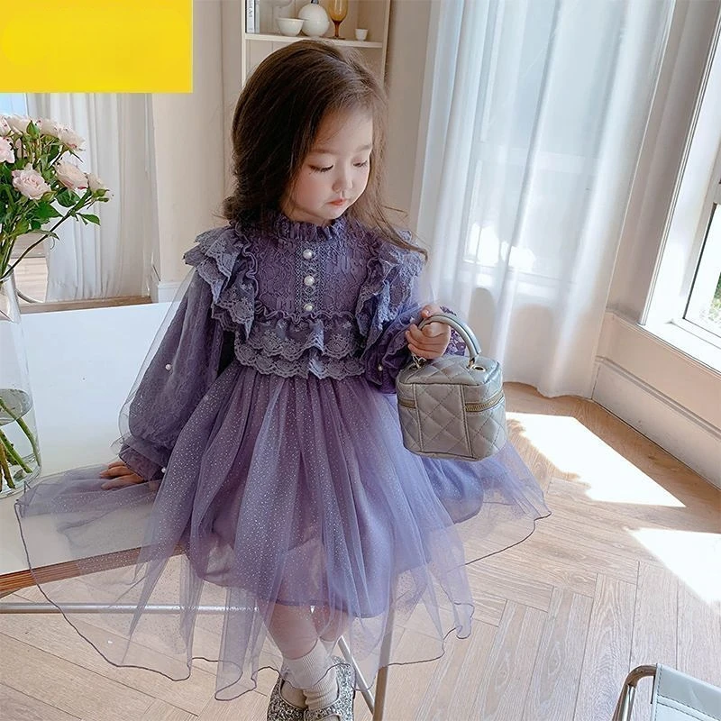 Girls Princess Dresses Ruffle Tutu Lace Children Spring Autumn Clothing Long Sleeve Baby Casual Dress Kids Birthday Party Q147
Girls Princess Dresses Ruffle Tutu Lace Children Spring Autumn Clothing Long Sleeve Baby Casual Dress Kids Birthday Party Q147