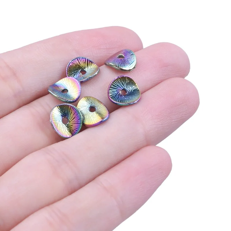 10/20pcs Gradient Rainbow Color Plated Alloy Metal Beads Irregular Loose Spacer Beads for Jewelry Making Diy Necklace Bracelet
10/20pcs Gradient Rainbow Color Plated Alloy Metal Beads Irregular Loose Spacer Beads for Jewelry Making Diy Necklace Bracelet