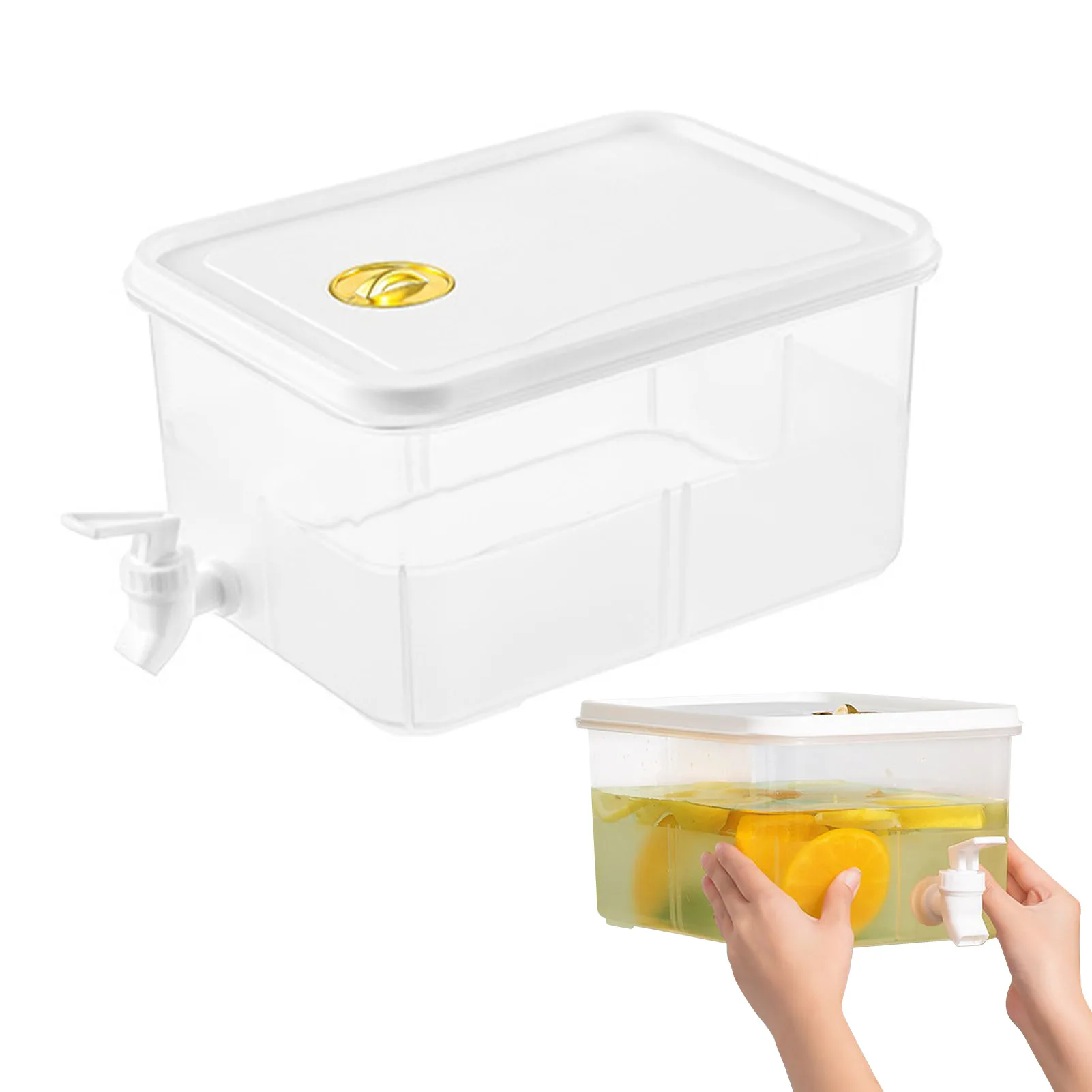 Cold Kettle With Faucet Leak-Proof Cold Kettle With Faucet Iced Beverage Dispenser Cold Water Bucket In Refrigerator 3L/5L
Cold Kettle With Faucet Leak-Proof Cold Kettle With Faucet Iced Beverage Dispenser Cold Water Bucket In Refrigerator 3L/5L