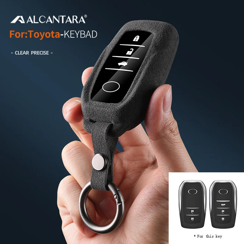 Alcantara High-quality Car Remote Key Case Cover Shell For Toyota Crown Prado Sienna Camry Corolla Highlander RAV4 Keychain
Alcantara High-quality Car Remote Key Case Cover Shell For Toyota Crown Prado Sienna Camry Corolla Highlander RAV4 Keychain