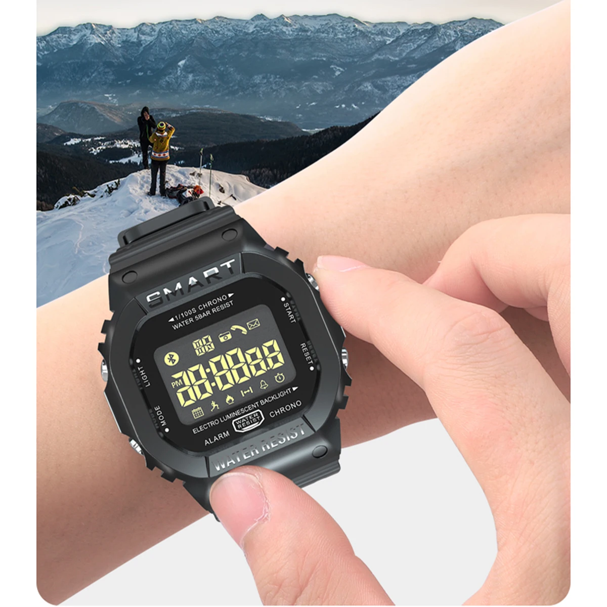 MK22 Smart Watch Bluetooth Men Women Fitness Bracelet Tracker Pedometer Reminder Clock Sports Wristband Waterproof Smartwatch
MK22 Smart Watch Bluetooth Men Women Fitness Bracelet Tracker Pedometer Reminder Clock Sports Wristband Waterproof Smartwatch