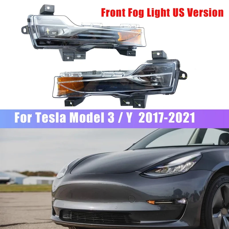 New for 2017-2021 Tesla Model 3 / Y Car Front Fog Light Driving Lamp LED DRL Amber UP-LEVEL US Version
New for 2017-2021 Tesla Model 3 / Y Car Front Fog Light Driving Lamp LED DRL Amber UP-LEVEL US Version