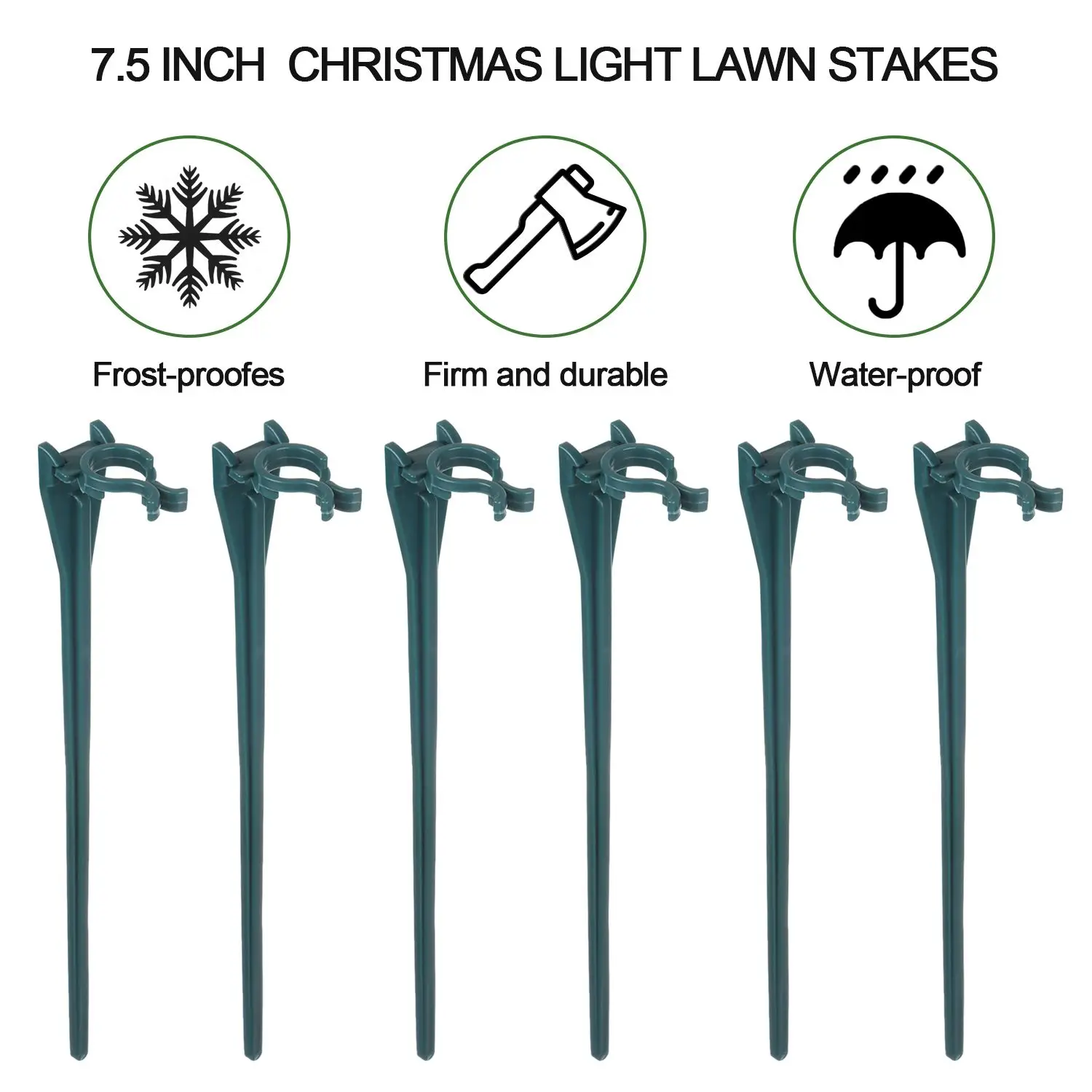 50/100Pcs Universal Holiday Pathways Driveways Ground Stakes Yard Lawn Stakes Light Stakes Christmas Light Stakes
50/100Pcs Universal Holiday Pathways Driveways Ground Stakes Yard Lawn Stakes Light Stakes Christmas Light Stakes