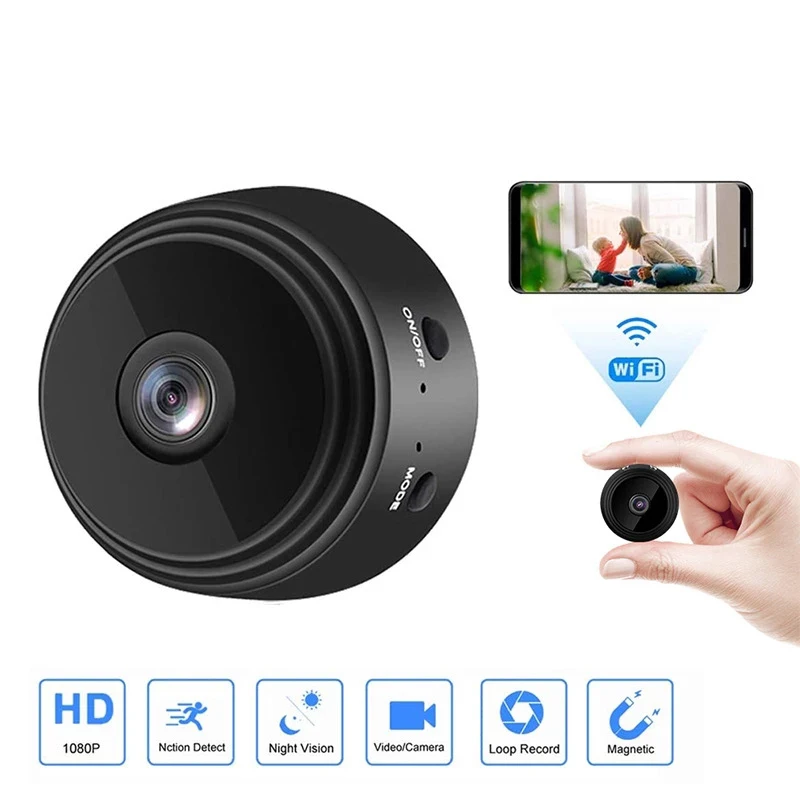 WiFi Camera A9 Mini Camera Night Version 1080p HD Micro Voice Recorder Wireless Mini Camcorders Video Surveillance IP Camera
WiFi Camera A9 Mini Camera Night Version 1080p HD Micro Voice Recorder Wireless Mini Camcorders Video Surveillance IP Camera