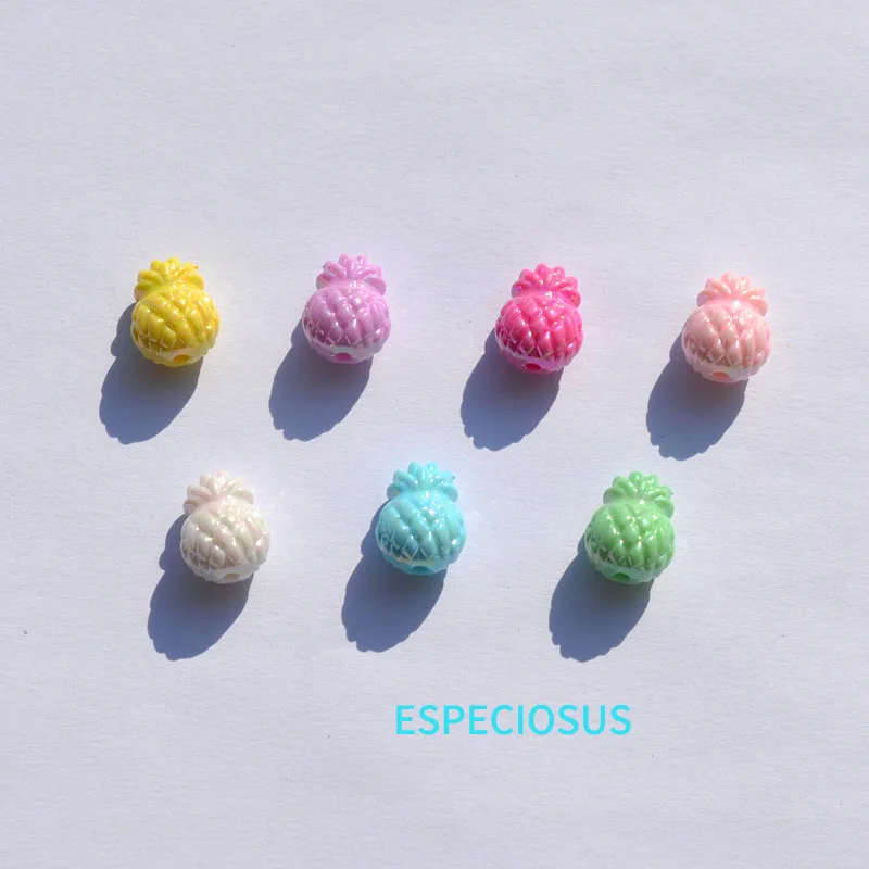 DIY Bracelet Accessories Multi Color Plated Acrylic Pineapple Loose Beads Jewelry Making Departments Cute Fruit Spacer 50pcs
DIY Bracelet Accessories Multi Color Plated Acrylic Pineapple Loose Beads Jewelry Making Departments Cute Fruit Spacer 50pcs