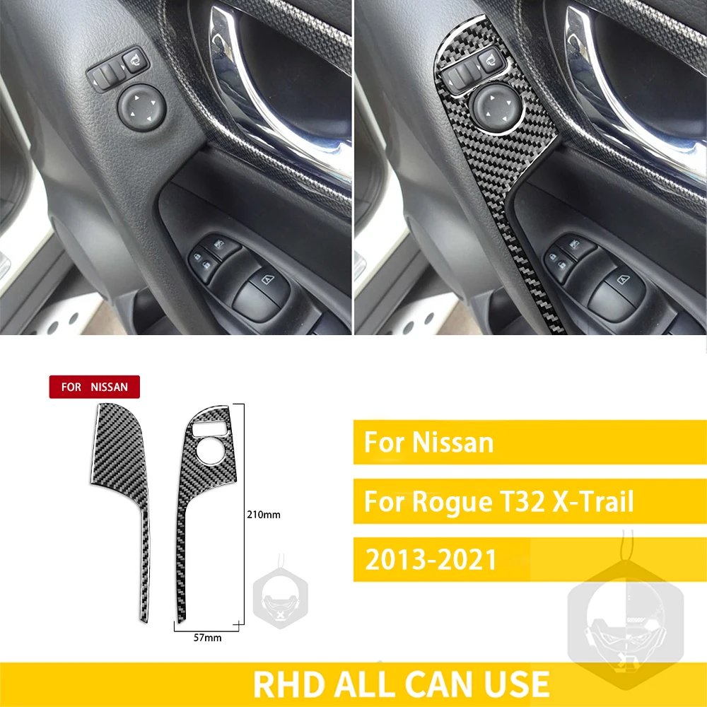 Для Nissan X-Trail Rogue T32 2013-2021 аксессуары из углеродного волокна интерьер автомобиля зеркало Регулировка Переключатель отделка наклейка украшение
Для Nissan X-Trail Rogue T32 2013-2021 аксессуары из углеродного волокна интерьер автомобиля зеркало Регулировка Переключатель отделка наклейка украшение