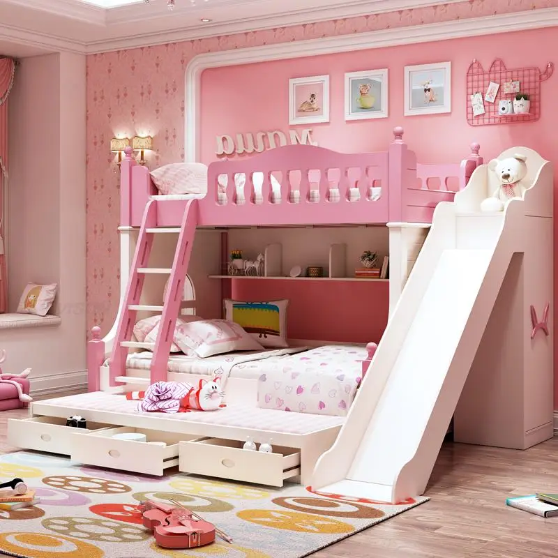 Korean-style children's bunk bed bunk bed girl princess bed with desk wardrobe children's room furniture combination set
Korean-style children's bunk bed bunk bed girl princess bed with desk wardrobe children's room furniture combination set