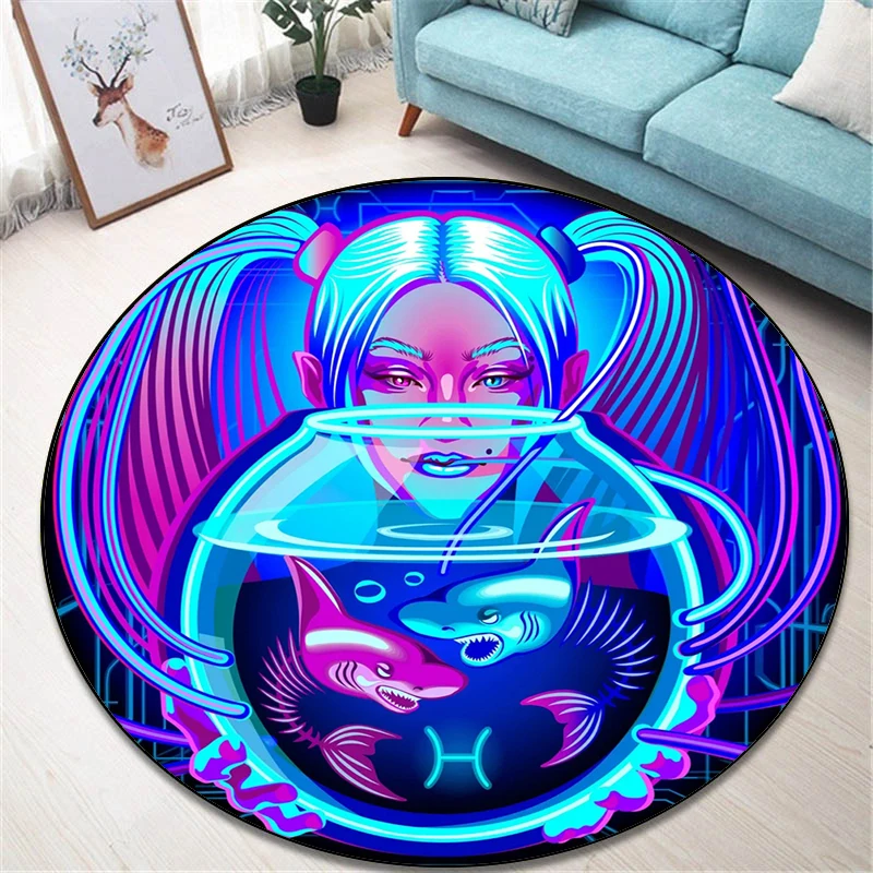 Astrology Printed Round Carpet for Living Room Mat for Children Floor Rug Yoga Mat Bedroom E-sports Chair Non Slip Circle Mats
Astrology Printed Round Carpet for Living Room Mat for Children Floor Rug Yoga Mat Bedroom E-sports Chair Non Slip Circle Mats