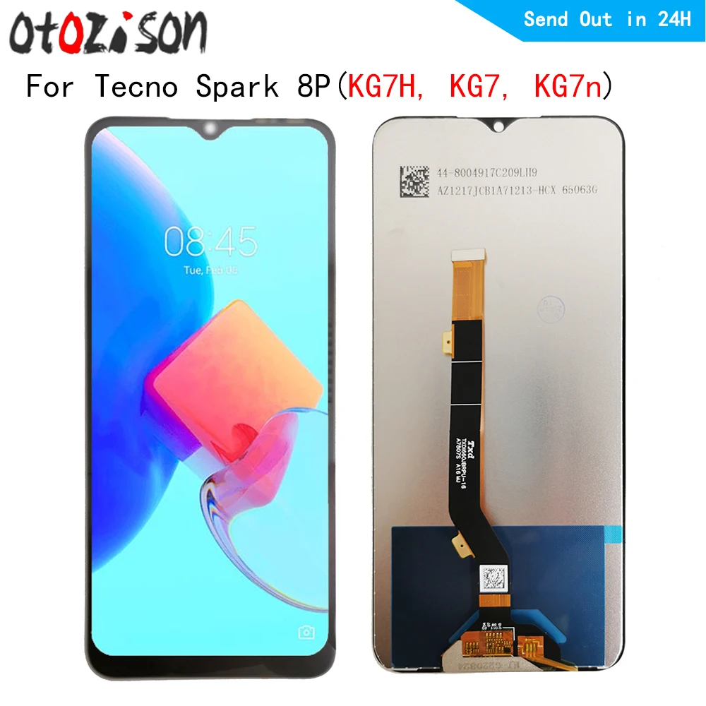 

KG7 LCD 6.6" IPS Screen For Tecno Spark 8P KG7H, KG7, KG7n LCD Display Touch Panel Screen Digitizer With Frame Assembly