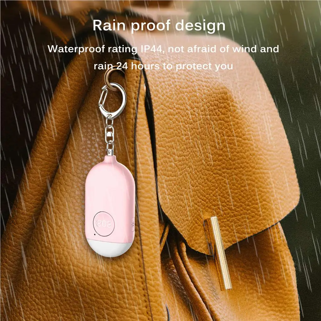 

Security Alarm Protect Keyring with LED Light Emergency Charging Alarms