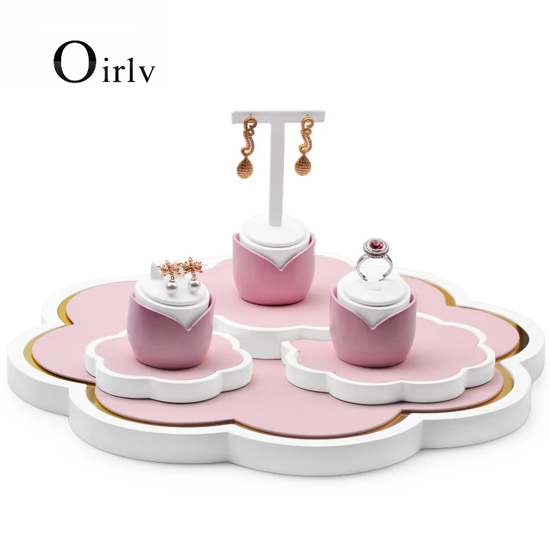 Oirlv Romantic Pink Petal Shape Resin Jewelry Display Set with Microfiber Jewelry Storage Rack for Earrings Ring 
Oirlv Romantic Pink Petal Shape Resin Jewelry Display Set with Microfiber Jewelry Storage Rack for Earrings Ring