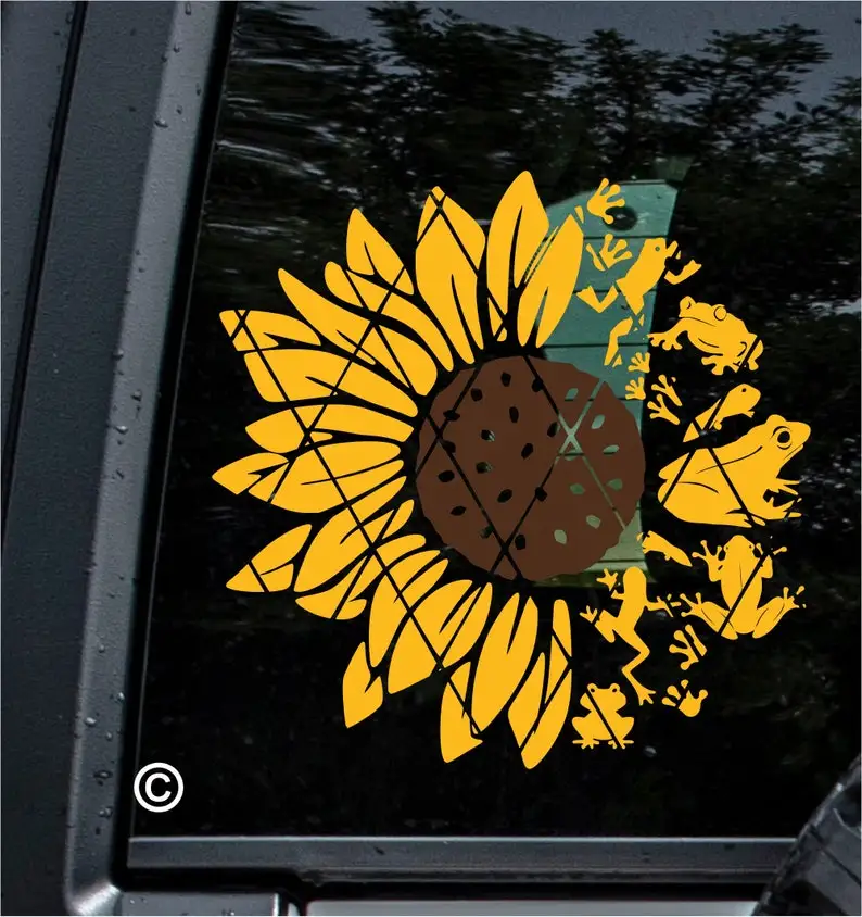 Frogs and Sunflower Decal~Sunflower Decal~Style #3 Monogram Decal~Car Window Decal~(#SS078)
Frogs and Sunflower Decal~Sunflower Decal~Style #3 Monogram Decal~Car Window Decal~(#SS078)