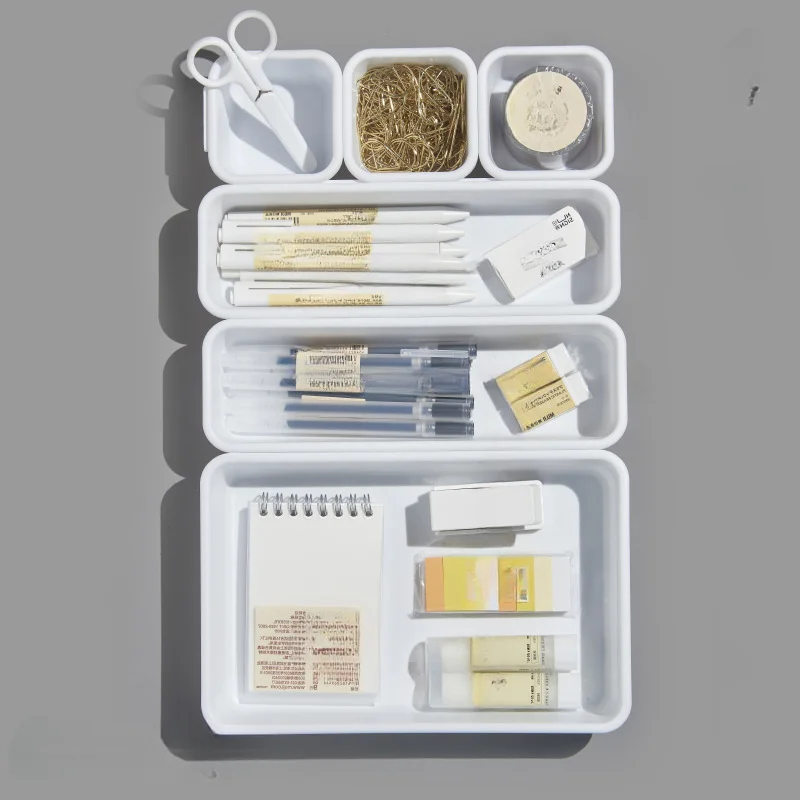 8 Pcs Plastic Drawer Organizers Trays,Desk Versatile Kitchen Drawer Organizer Bins Tray for Bedroom Office,Make up Organizer
8 Pcs Plastic Drawer Organizers Trays,Desk Versatile Kitchen Drawer Organizer Bins Tray for Bedroom Office,Make up Organizer
