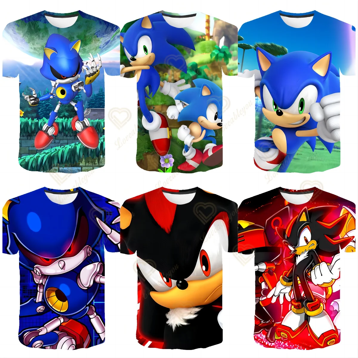 Sonic Clothes Men/women Short-sleeved Streetwear Sonic Loose Couple 100% Cotton Sports T-shirt Comfortable Street Style
Sonic Clothes Men/women Short-sleeved Streetwear Sonic Loose Couple 100% Cotton Sports T-shirt Comfortable Street Style