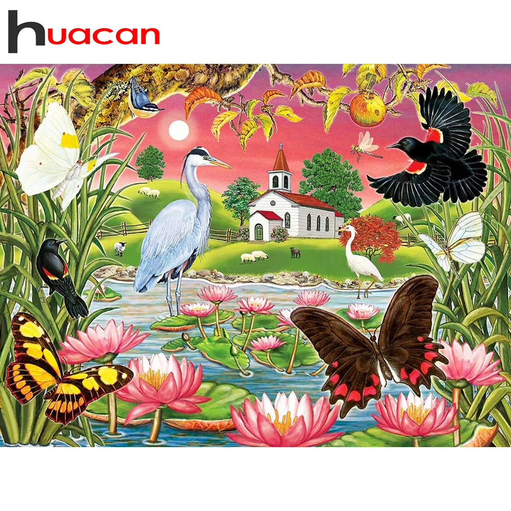 Алмазная 5d картина для дома Huacan, полная вышивка, пейзаж, журавль, мозаика, лотос, стразы, картина для украшения спальни
Алмазная 5d картина для дома Huacan, полная вышивка, пейзаж, журавль, мозаика, лотос, стразы, картина для украшения спальни