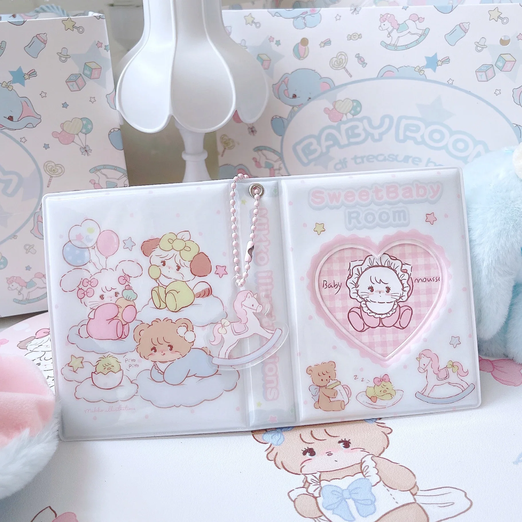 Cute Cartoon Photocard Collect Book Kpop Holder Book Card Bag Mini 3inch Photo Album with Keychain 32pocket
Cute Cartoon Photocard Collect Book Kpop Holder Book Card Bag Mini 3inch Photo Album with Keychain 32pocket