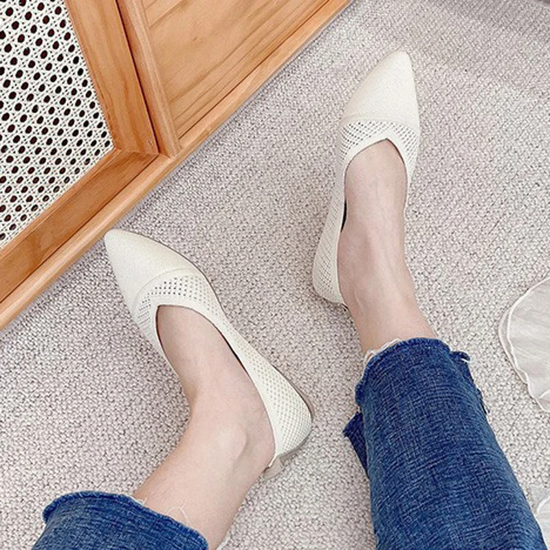 White Ballet Flats Shoes for Women 2022 Spring Breathable Mesh Loafers Ballerina Moccasins Casual Pointed Toe Ladies Boat Shoes
White Ballet Flats Shoes for Women 2022 Spring Breathable Mesh Loafers Ballerina Moccasins Casual Pointed Toe Ladies Boat Shoes