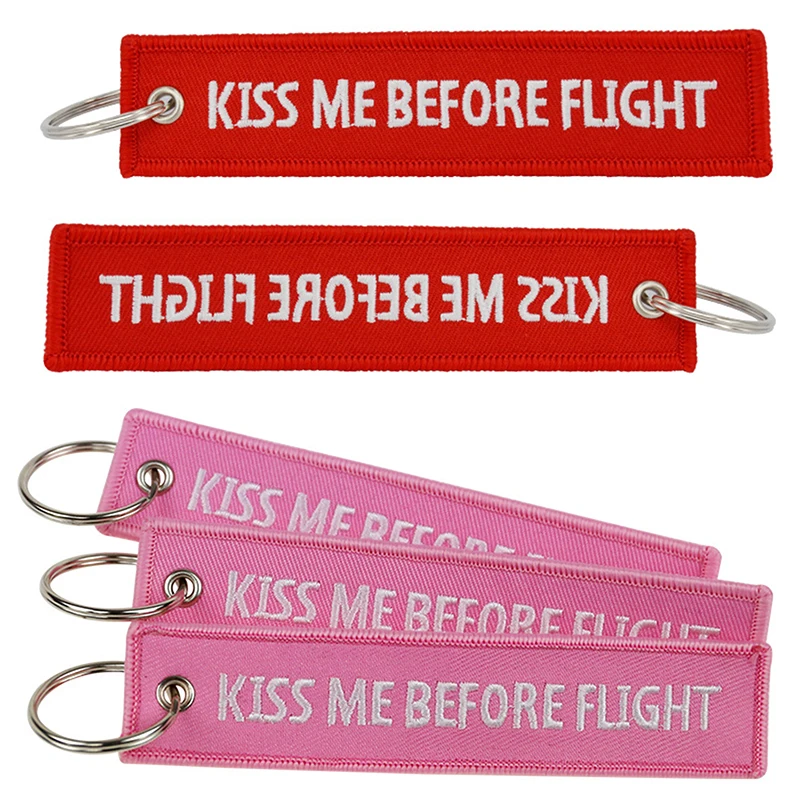 1PC Kiss Me Before Flight Key Chain Label Embroidery Keychain With Metal Plane Embroidery Keychain Car Charm
1PC Kiss Me Before Flight Key Chain Label Embroidery Keychain With Metal Plane Embroidery Keychain Car Charm
