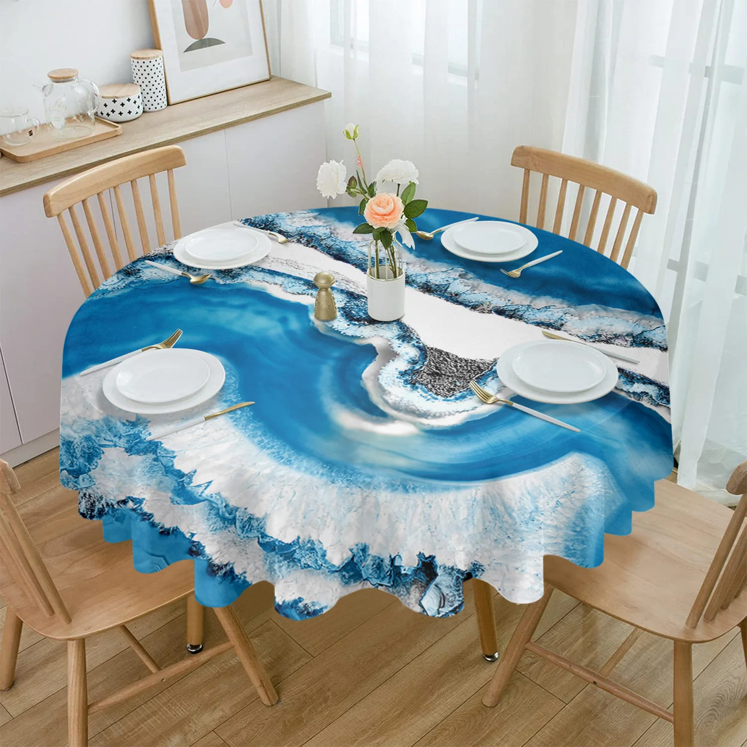 Marble Agate Round Tablecloth Waterproof Table Cover for Wedding Party Decoration Dining Table Cover
Marble Agate Round Tablecloth Waterproof Table Cover for Wedding Party Decoration Dining Table Cover