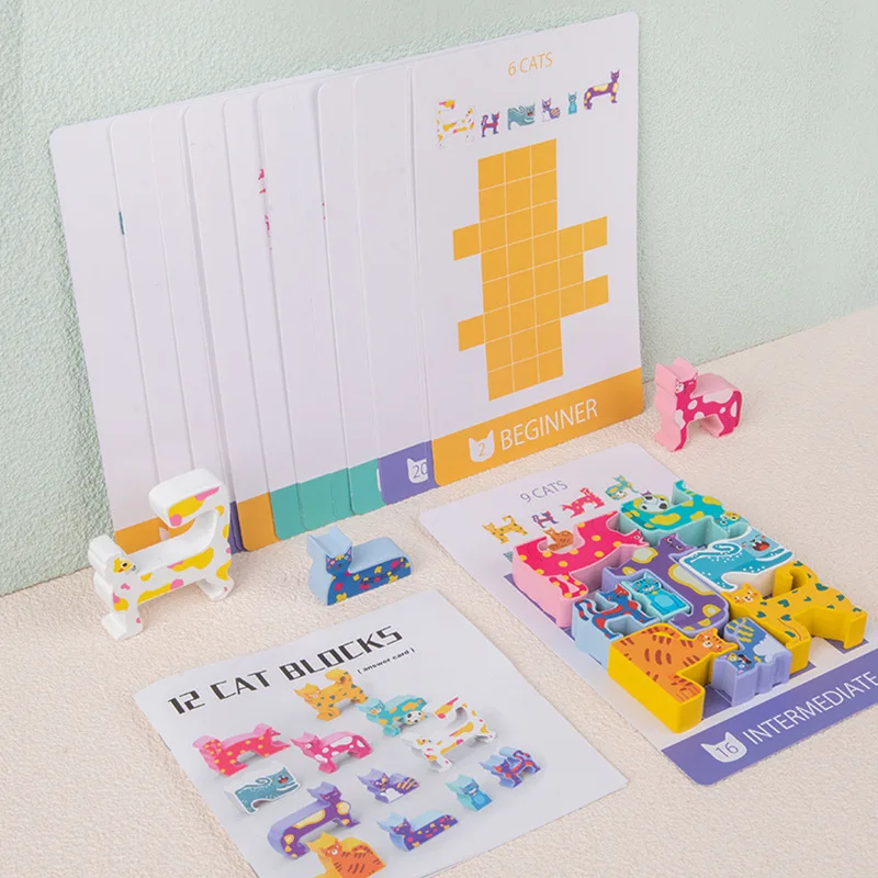 Wooden Blocks Set Kids Toys Montessori Materials Cat Shape Bricks Educational Toys For Children Tangram Math Learning Toys
Wooden Blocks Set Kids Toys Montessori Materials Cat Shape Bricks Educational Toys For Children Tangram Math Learning Toys