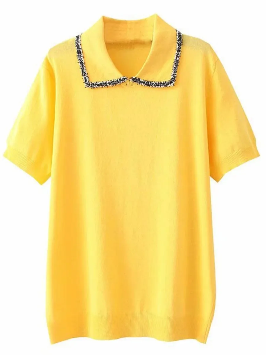 Summer T-Shirt Women Clothes Tees Casual Plus Size Tops Chic Ice Kintted Short Sleeve Camiseta Mujer E2-1046
Summer T-Shirt Women Clothes Tees Casual Plus Size Tops Chic Ice Kintted Short Sleeve Camiseta Mujer E2-1046
