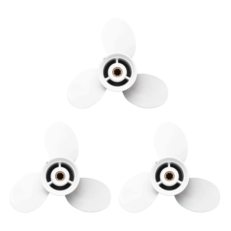 3X Ship Engine Outboard Propeller 3-Bladed Rotary Paddle 683-45941-00-El 9 1/4 X 12 For Yamaha Diameter 235Mm White 3
3X Ship Engine Outboard Propeller 3-Bladed Rotary Paddle 683-45941-00-El 9 1/4 X 12 For Yamaha Diameter 235Mm White 3