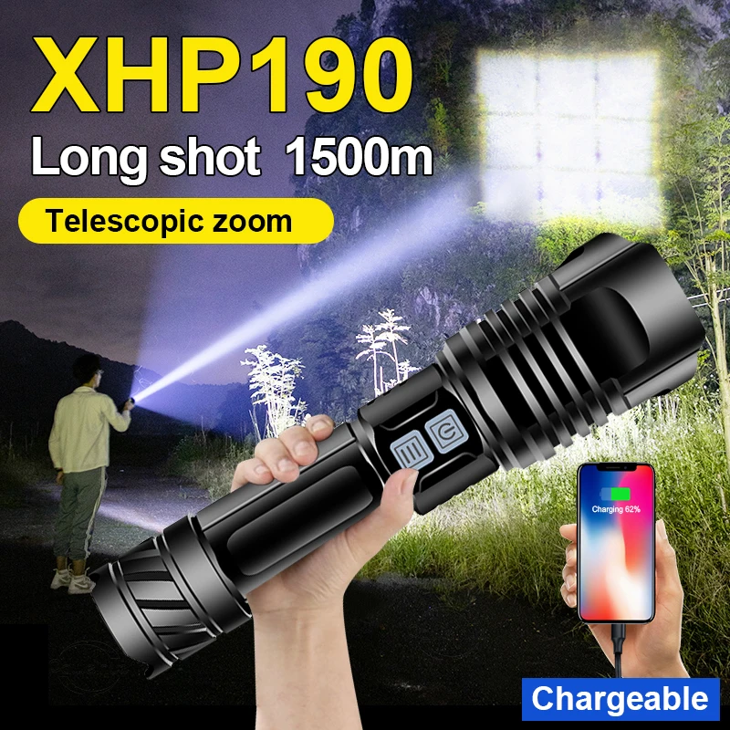 900000cd XHP190 High Power Led Flashlight 18650 USB Rechargeable Torch Powerful Tactical Flash Light XHP70 Hand Lamp Led Lantern
900000cd XHP190 High Power Led Flashlight 18650 USB Rechargeable Torch Powerful Tactical Flash Light XHP70 Hand Lamp Led Lantern
