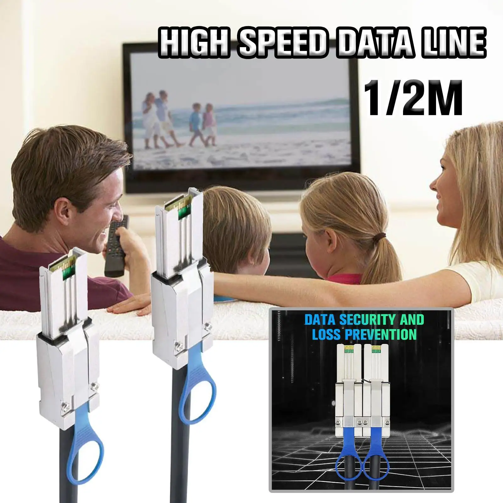 External Mini SAS SFF-8088 26P To SFF-8088 Server External Data High Storage Speed Cable B1L5
External Mini SAS SFF-8088 26P To SFF-8088 Server External Data High Storage Speed Cable B1L5