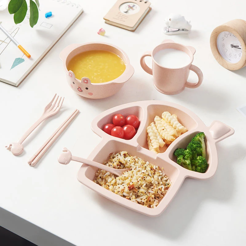 6Pcs Baby Wheat Straw Tableware Set Bowl Plate Cup Sets Cartoon Kids Dishes Baby Eating Dinnerware Child Feeding Training Plate
6Pcs Baby Wheat Straw Tableware Set Bowl Plate Cup Sets Cartoon Kids Dishes Baby Eating Dinnerware Child Feeding Training Plate