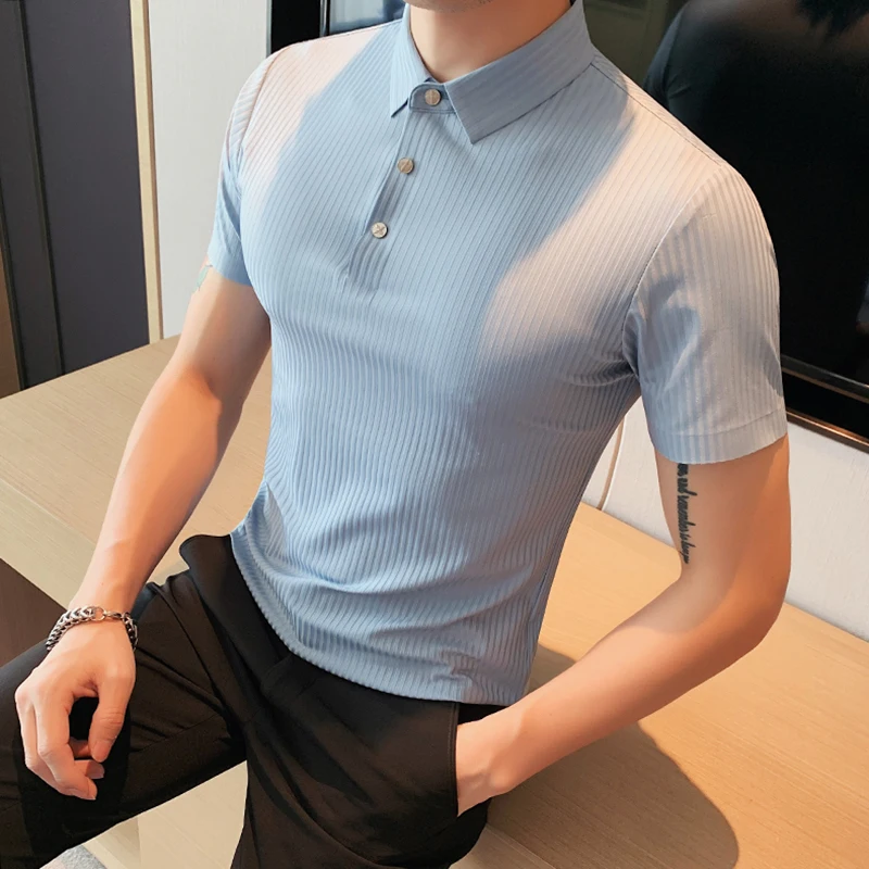 2023 New Polo Shirt Men Summer Ice Silk Breathable Male Fashion Chic Solid Color Business Polo Shirt Classic Clothing H35
2023 New Polo Shirt Men Summer Ice Silk Breathable Male Fashion Chic Solid Color Business Polo Shirt Classic Clothing H35