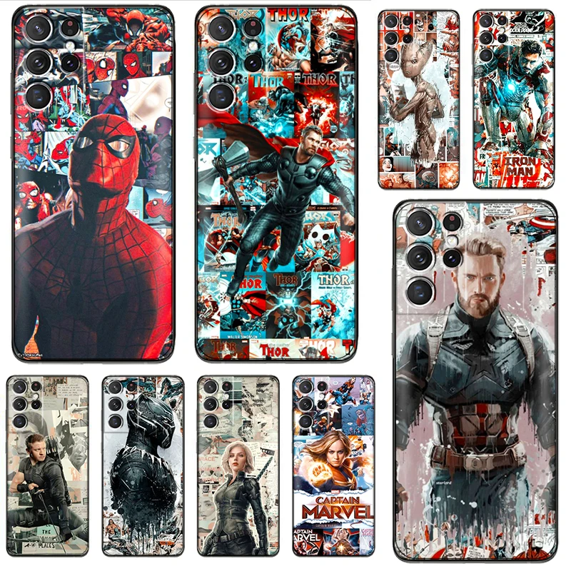 Marvel The Avengers Iron Man Phone Case For Samsung Galaxy S22 S21 S20 Ultra FE 5G S22 S10 10E S9 Plus Back Carcasa Black Funda
Marvel The Avengers Iron Man Phone Case For Samsung Galaxy S22 S21 S20 Ultra FE 5G S22 S10 10E S9 Plus Back Carcasa Black Funda