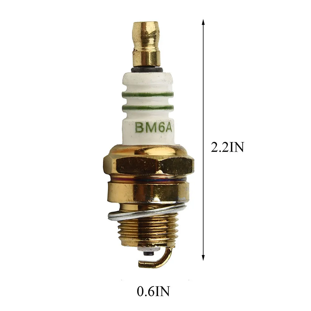 1pcs BM6A Spark Plug Silver Glow Plug For Chainsaw Lawn Mower Strimmer M7/L7T/CJ8/1560 55 * 14mm Accessories
1pcs BM6A Spark Plug Silver Glow Plug For Chainsaw Lawn Mower Strimmer M7/L7T/CJ8/1560 55 * 14mm Accessories