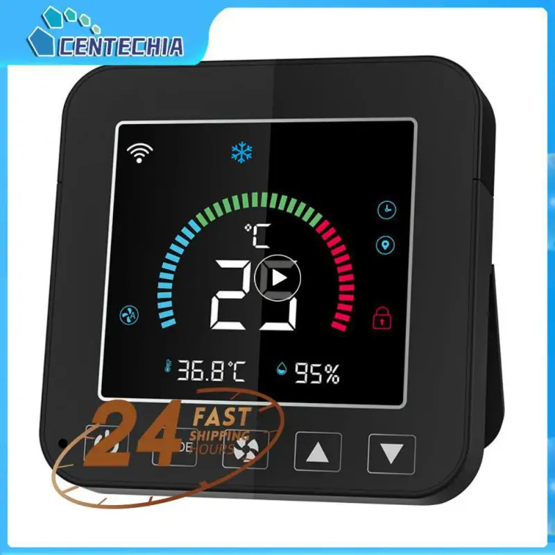 Lcd Screen Display Temperature And Humidity Sensor Intelligent Linkaged Wifi Smart Life Smart Thermostat Tuya Voice Control
Lcd Screen Display Temperature And Humidity Sensor Intelligent Linkaged Wifi Smart Life Smart Thermostat Tuya Voice Control
