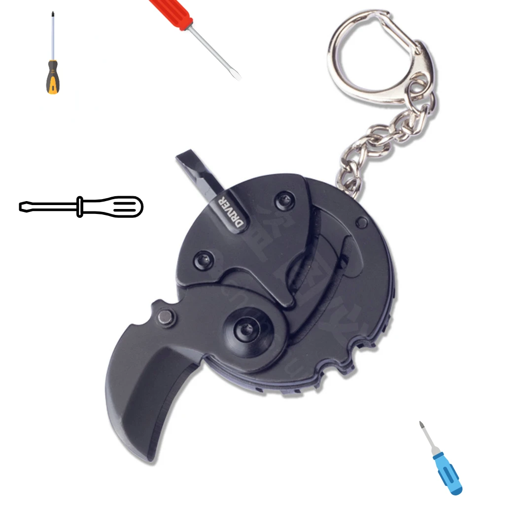 navajas cuchillo EDC Round Coin Screwdriver Multifunctional Gadget Mini Folding Knife
navajas cuchillo EDC Round Coin Screwdriver Multifunctional Gadget Mini Folding Knife
