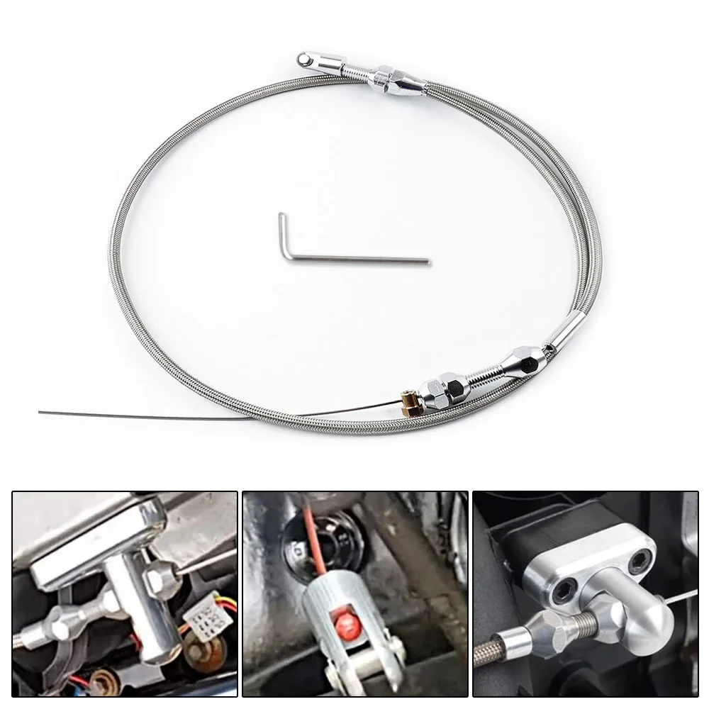 38" Throttle Gas Cable Kit Stainless Steel Braided For 99-07 Chevrolet/Chevy LS1 Engines 4.8/5.3/6.0L.
38" Throttle Gas Cable Kit Stainless Steel Braided For 99-07 Chevrolet/Chevy LS1 Engines 4.8/5.3/6.0L.