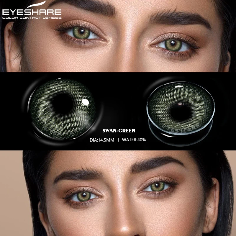 Contact Lenses Color Contact Lenses for Eyes 2pcs Natural Blue Colored Contacts Lens Yearly Beauty Green Cosmetic Contact Lens
Contact Lenses Color Contact Lenses for Eyes 2pcs Natural Blue Colored Contacts Lens Yearly Beauty Green Cosmetic Contact Lens